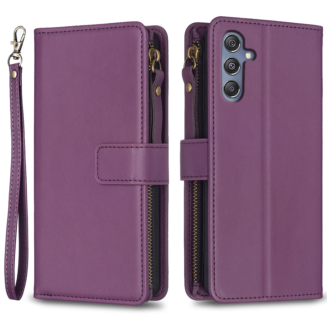 BF Style-19 for Samsung Galaxy F34 5G M34 5G Wallet Phone Case PU Leather Stand Zipper Pocket Cover BF Style-19 for Samsung Galaxy F34 5G M34 5G Wallet Phone Case PU Leather Stand Zipper Pocket Cover